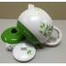 FixtureDisplays® Teapot Ceramic Kettle Electric Kettle Water Boiler Green Olive Design 12029